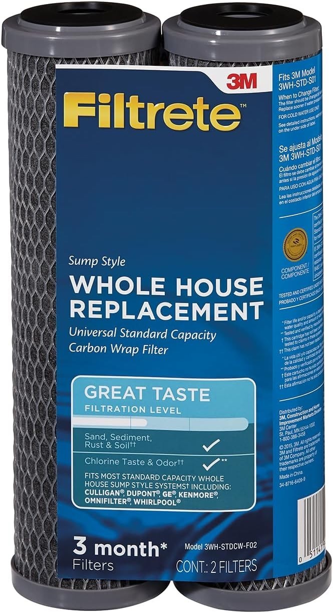 Great Taste Water Filter Housings – 2-Count Pack for Whole House Filtration