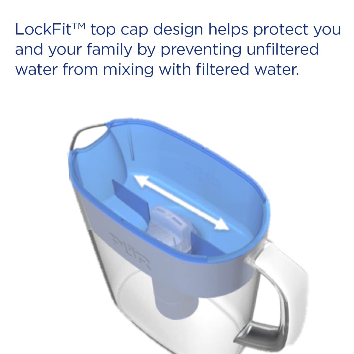 PUR 11 Cup Water Filter Pitcher Blue White NSF Certified 2 in 1 Filtration