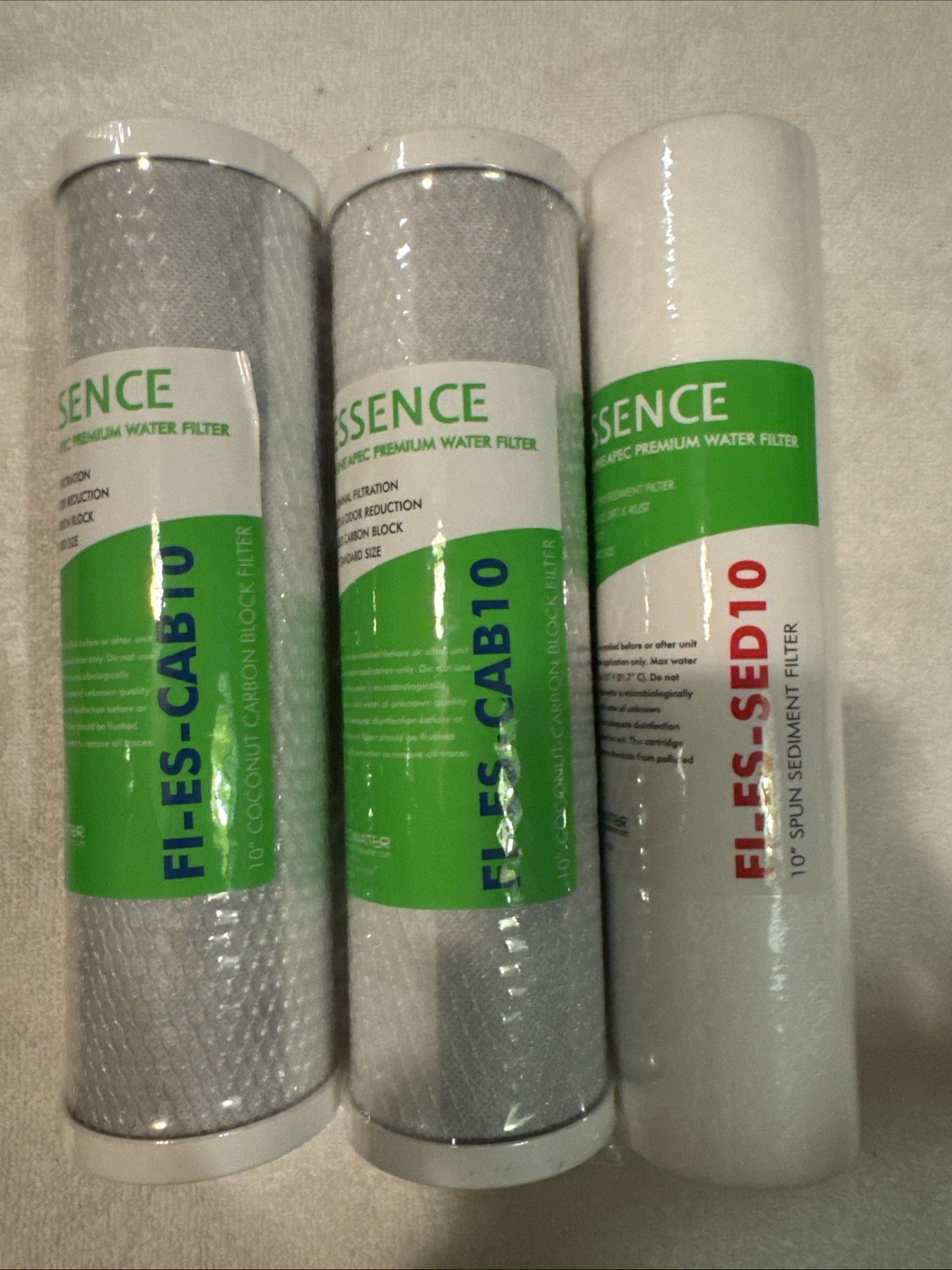 Essence 10 In. Standard Capacity 3-Stage Replacement Pre-Filter Set