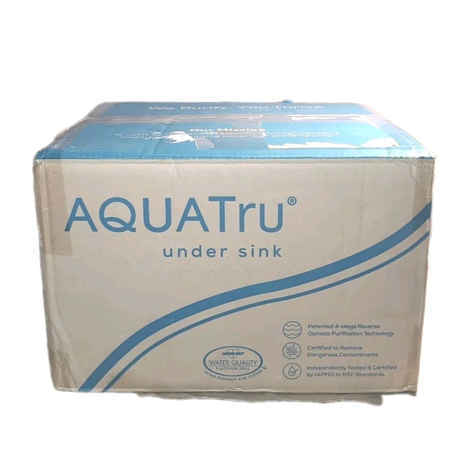 AquaTru 5 Stage ATU100 Reverse Osmosis Filter System Under Sink Purification