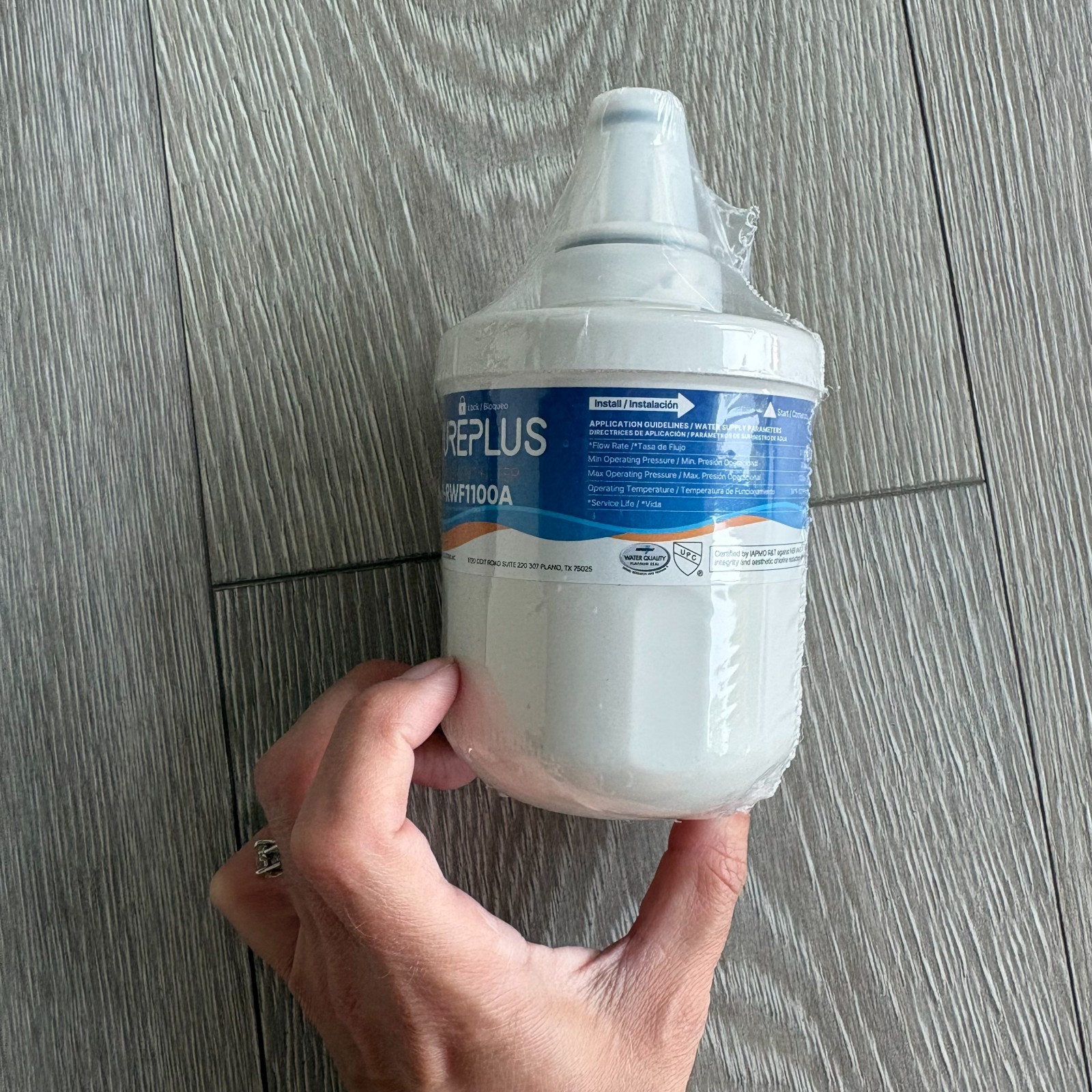 PurePlus Replacement Water Filter PP-RWF1100A For System Model PP-RWF1100A-S New