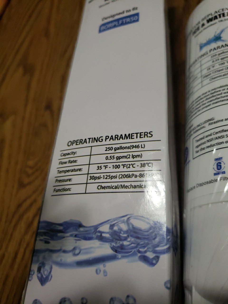 Ice & Water Refrigerator Replacement Filter TR-50 BORPLFTR50 New