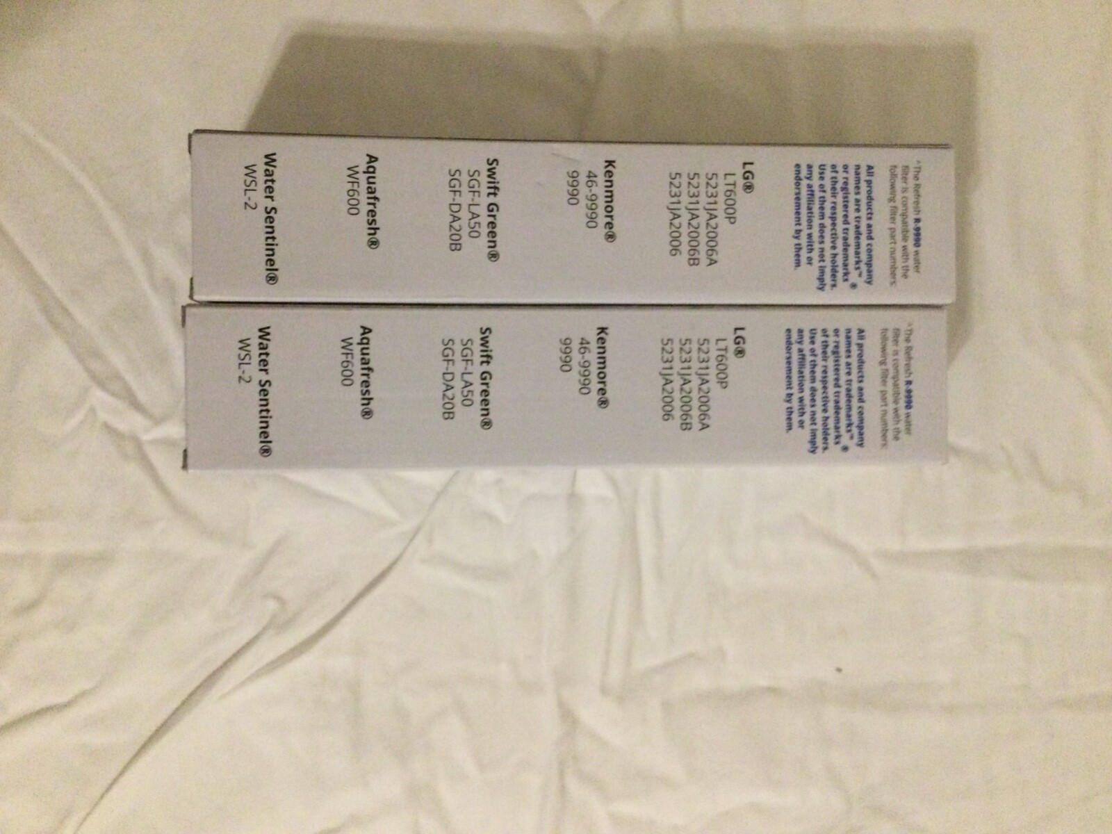 Refresh refrigerator water filter, R-9990. unopened, for various Samsung and LG 