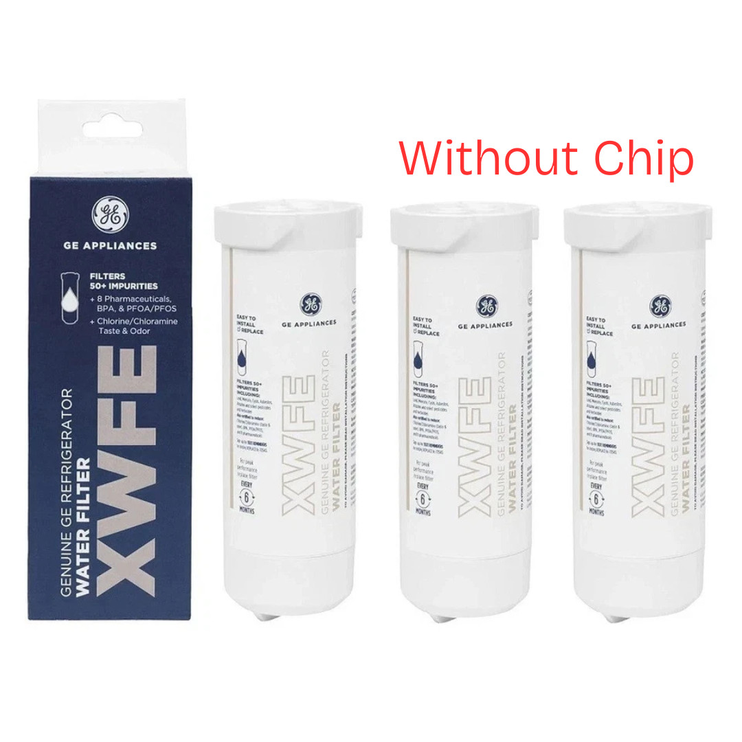 3 PACK GE XWFE Replacment Refrigerator Water Filter Without Chip