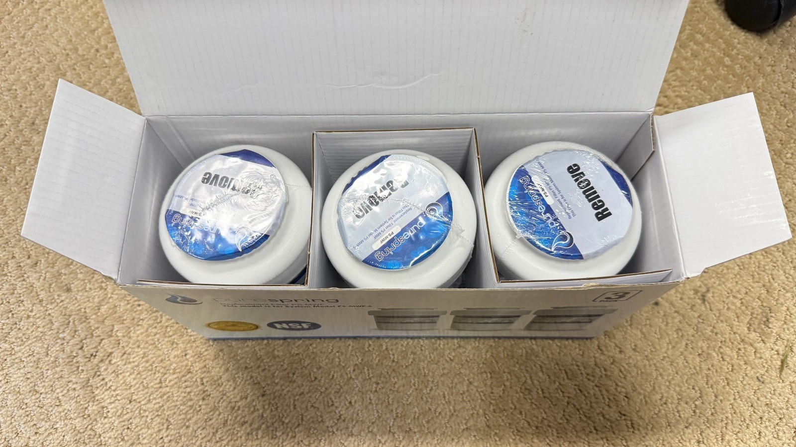 PURESPRING PS-MWF Filters – 3 Pack–GE/Kenmore Compatible (2 packs – six total)