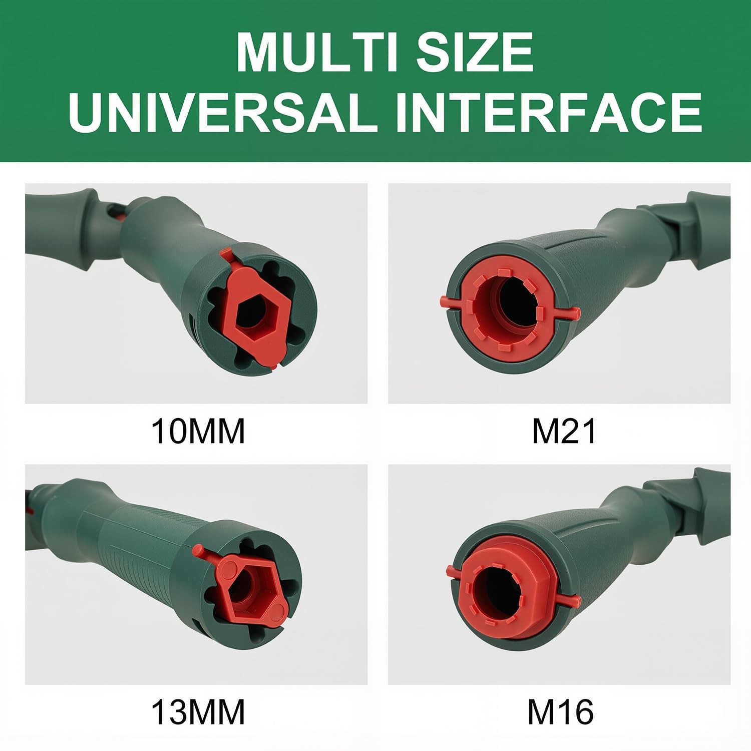 Green Toilet Seat Wrench Tool Universal Rotation Adapter 10/13/17mm Plastic