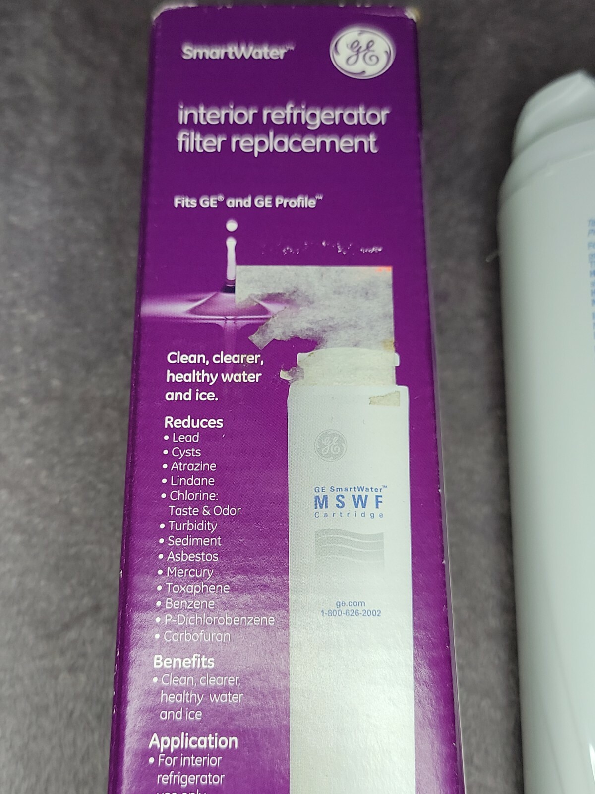 GE SmartWater MSWF Refrigerator Filter Replacement New