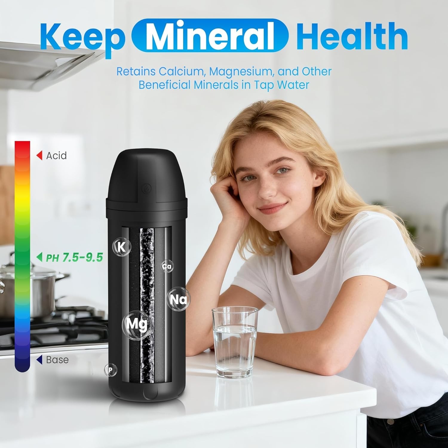 Coconut Shell Carbon Under Sink Water Filter – Manual Operation & Easy Install