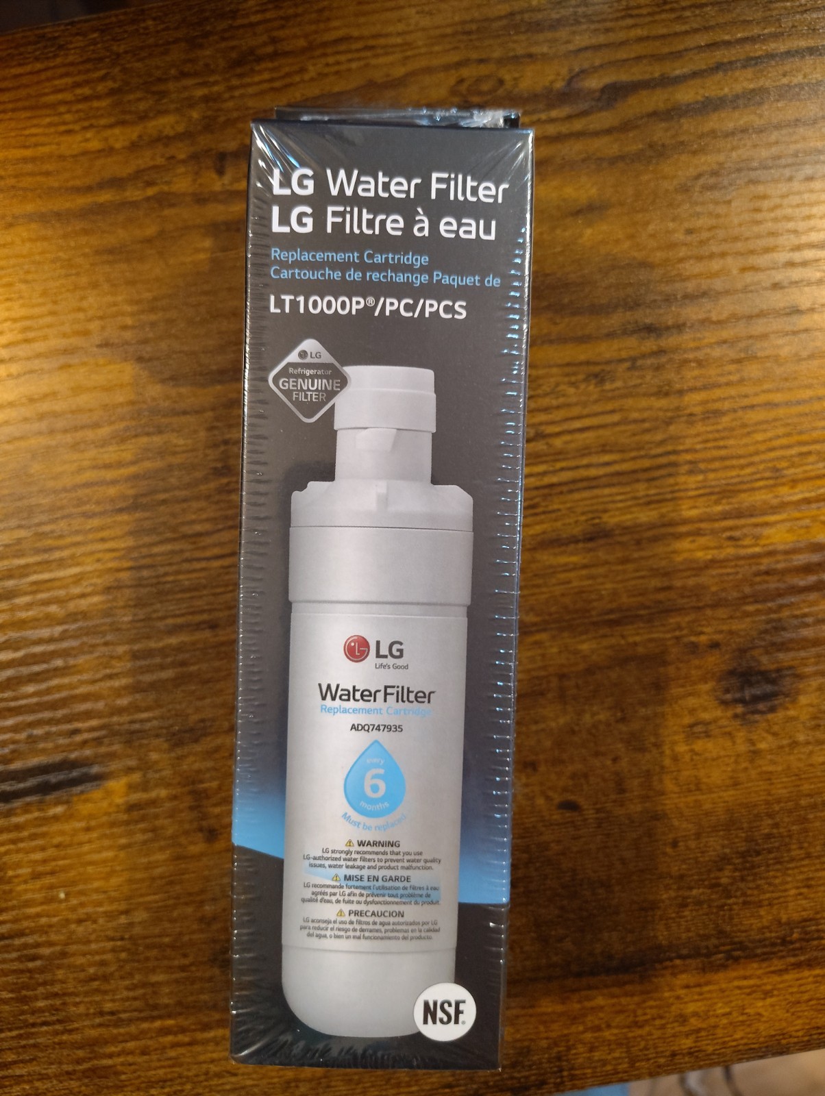 LG Water Filter Replacement Cartridge, LT1000P/PC/PCS, NSF Certified