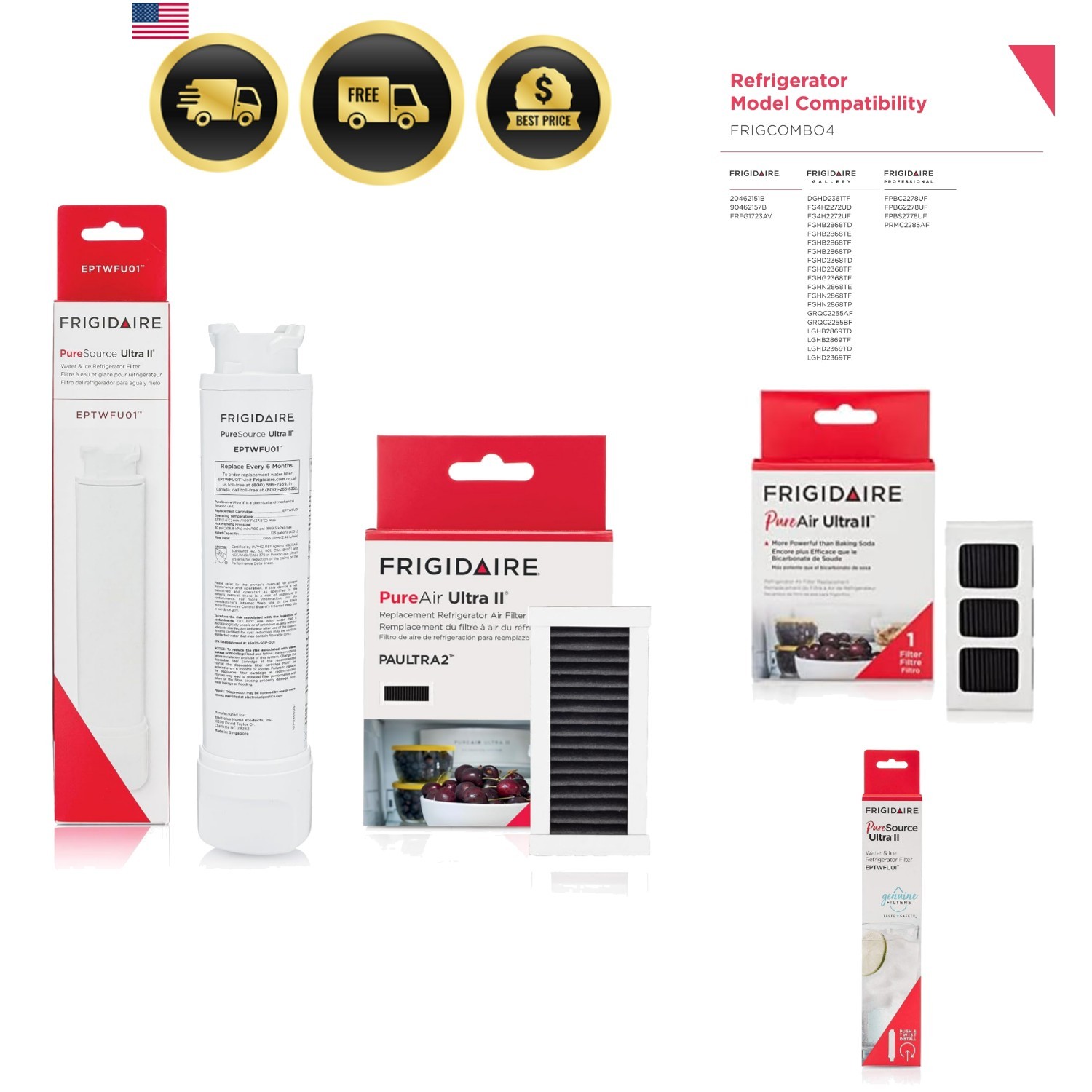 Frigidaire PureSource Ultra EPTWFU01 & PureAir Ultra II PAULTRA2 Water & Air …