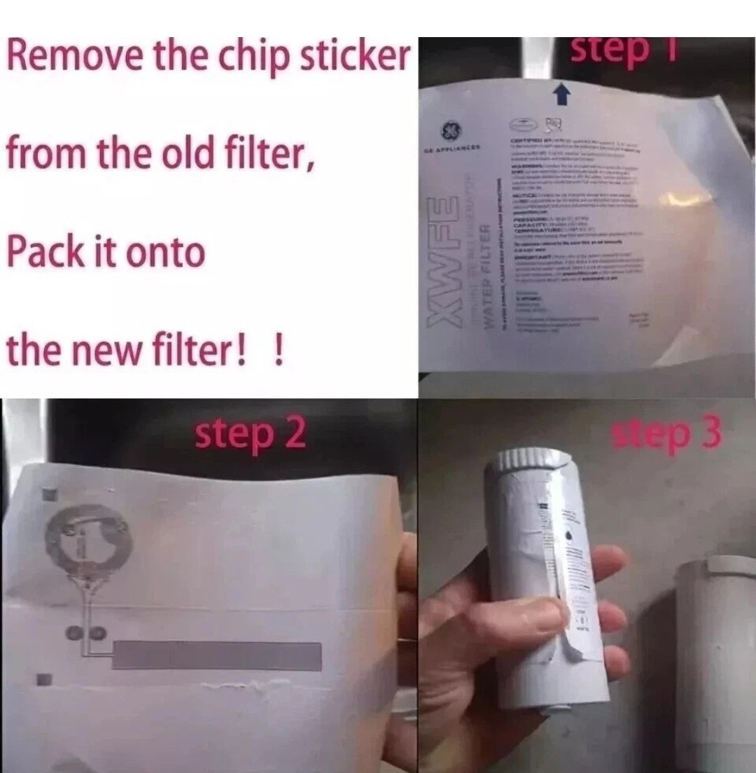 Lot Of 3 NEW GE XWFE Refrigerator Water Filter NO RFID Chip – SEALED Read