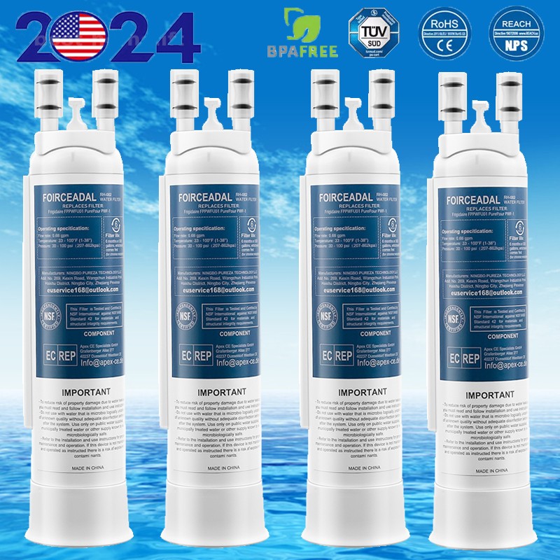 1-4Pcs Refrigerator Water Filter For Frigidaire FPPWFU01 PWF-1 Water Ice Filter