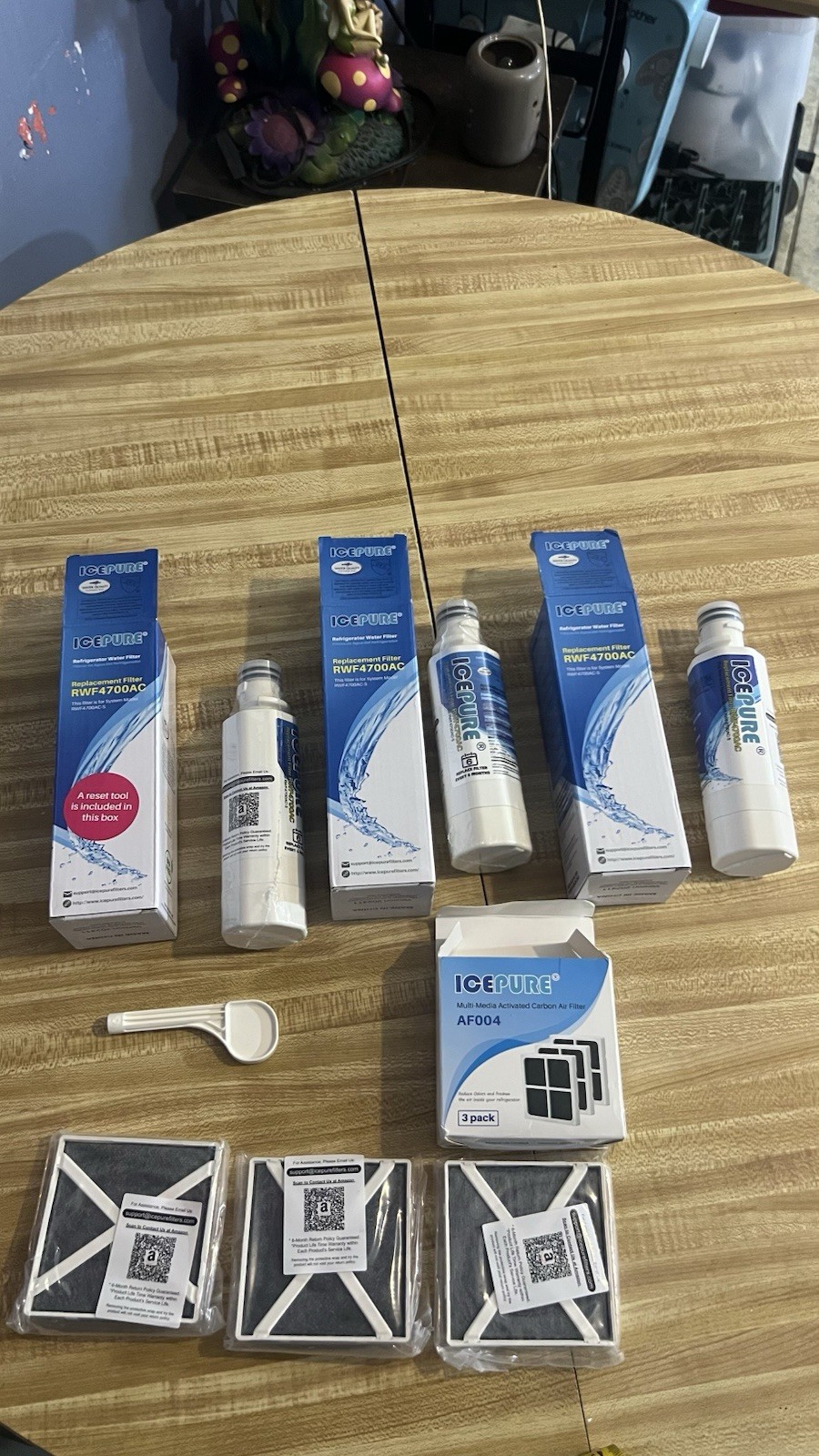 RWF4700AC IcePure Refrigerator Water Filters Lot Of 3 With Air Filter AF004