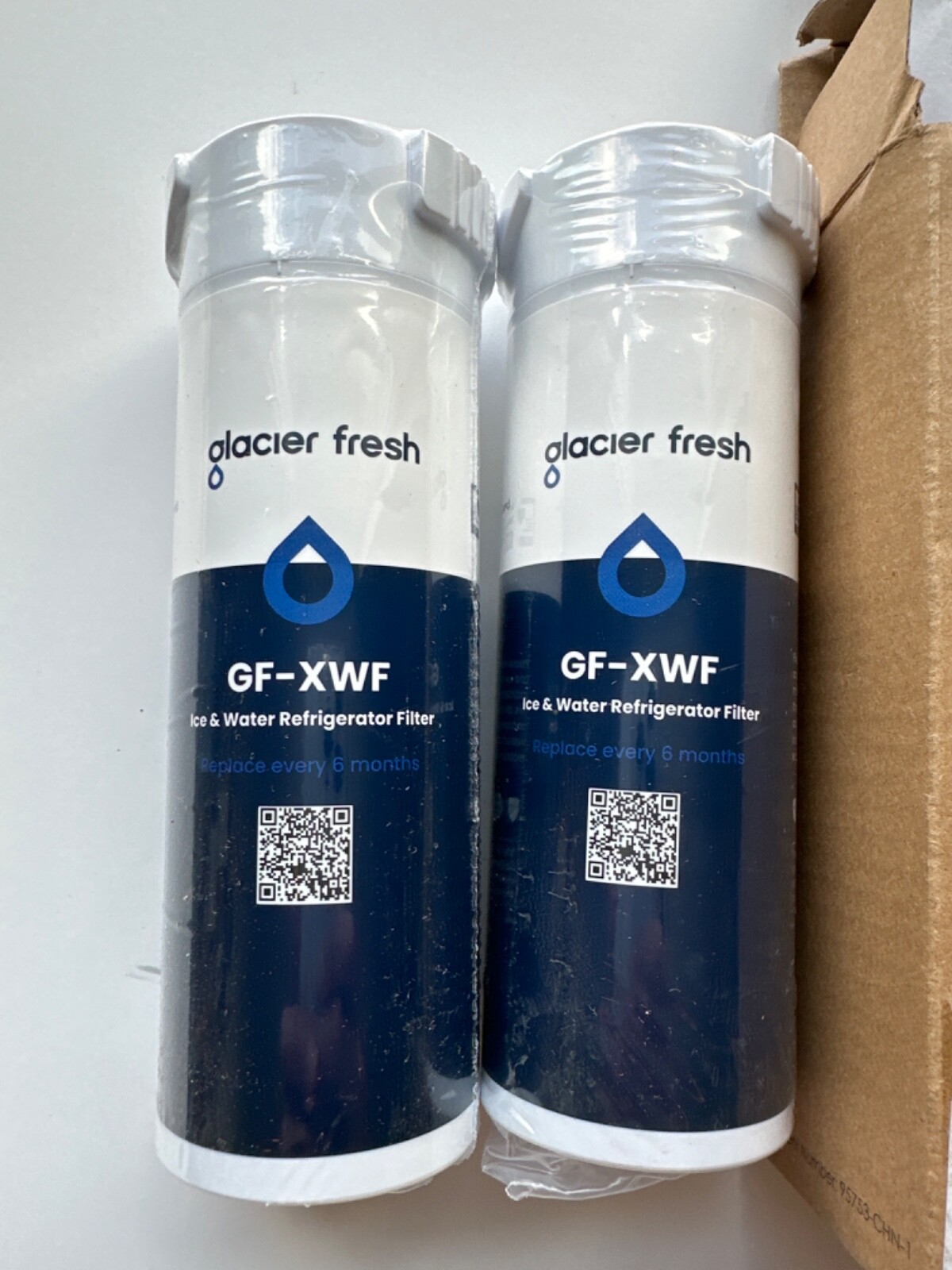 GLACIER FRESH XWF Replacement For GE XWF Refrigerator Water Filter Pack of 2