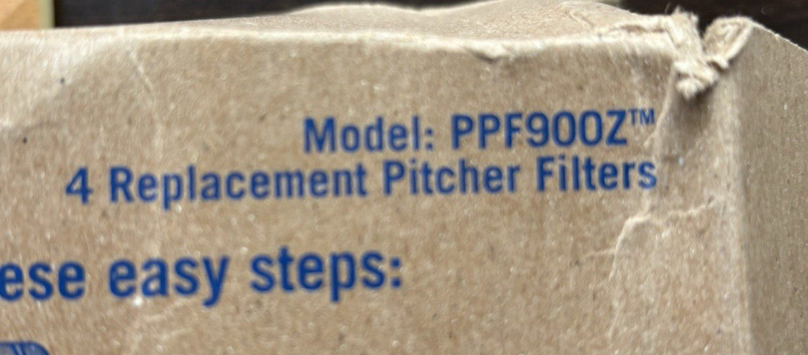 Genuine PUR Pitcher Water Filter Replacement Cartridges 4 Pack PPF900Z New