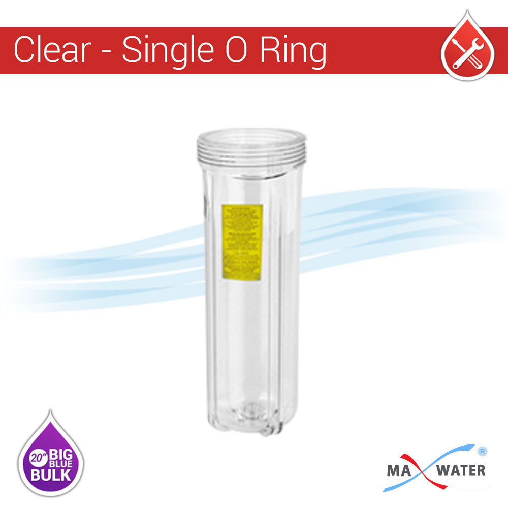 Max Water 1″Port 3 Stage 20″x4.5″ BB Clear Whole House Well Water Filter S