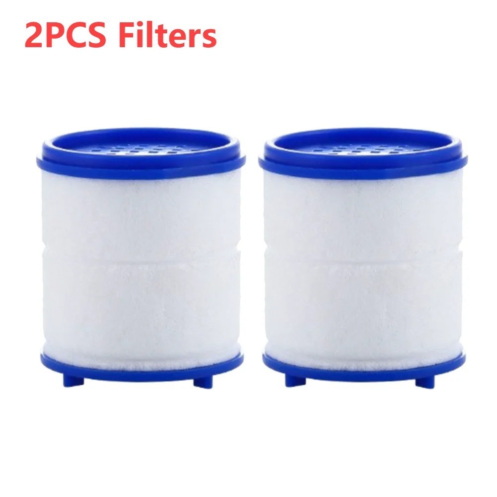 2PCS Faucet Water Filter Element Removes Chlorine Heavy Metals Shower Bath
