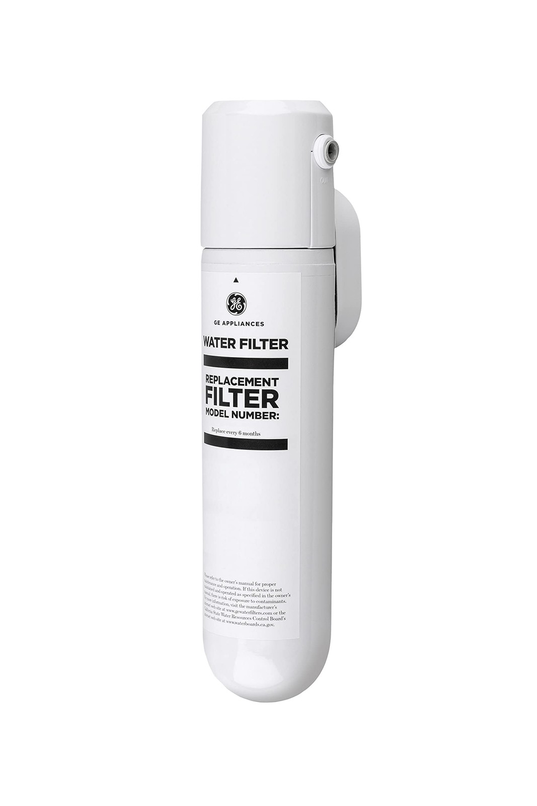 GE Single Stage Under Sink Water Filtration System, Reduces 95+ Impurities