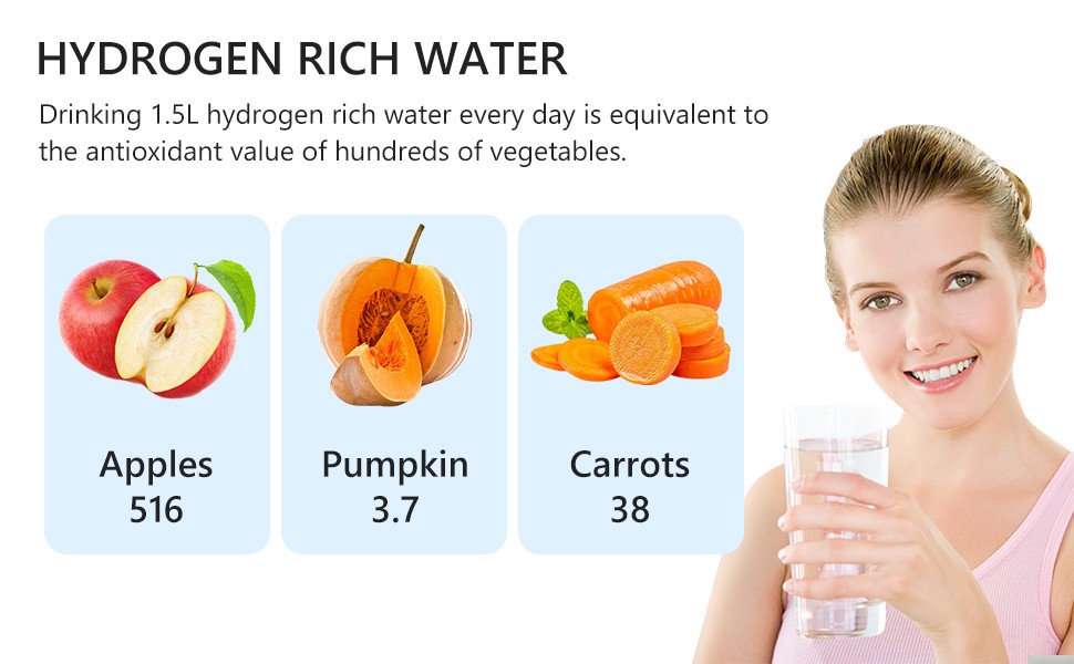 Hydrogen Water Kettle Electric Rich Hydrogen Ionizer Generator 2L Large Capacity