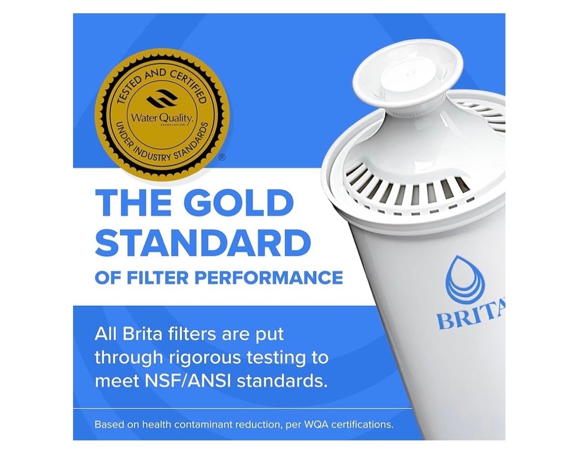 6 PACK Brita Standard Replacement Filters for Pitchers and Dispensers OB03