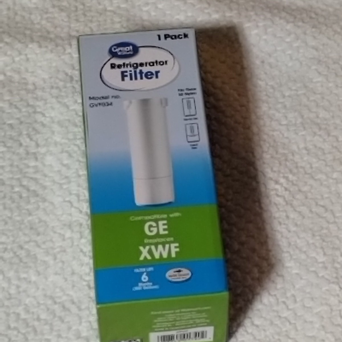 Great Value GE Refrigerator Replacement Filter Model GVF034 – Replaces GE XWF (U