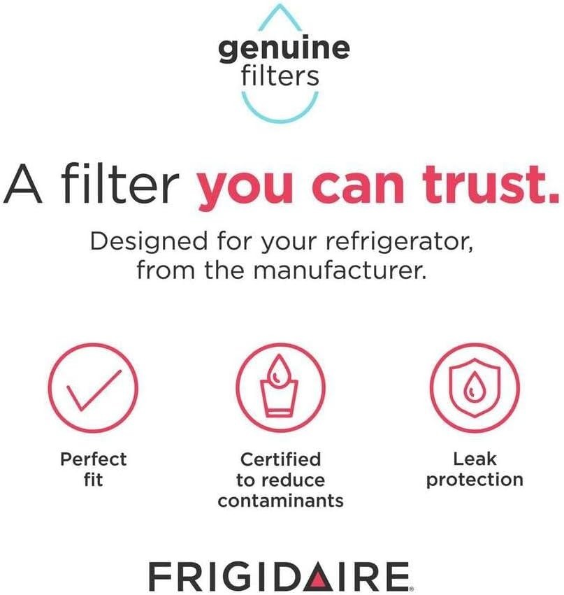 Frigidaire Genuine 1 Count Puresource3 Refrigerator Water Filter White WF3CB