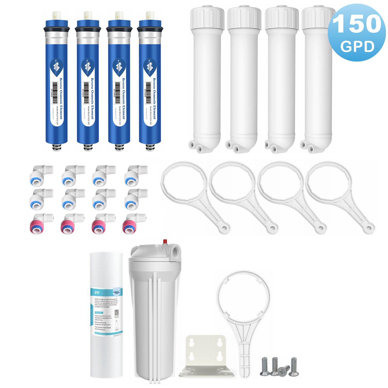 150 GPD RO Membrane Maple Syrup Reverse Osmosis System Water Filter Housing Kit