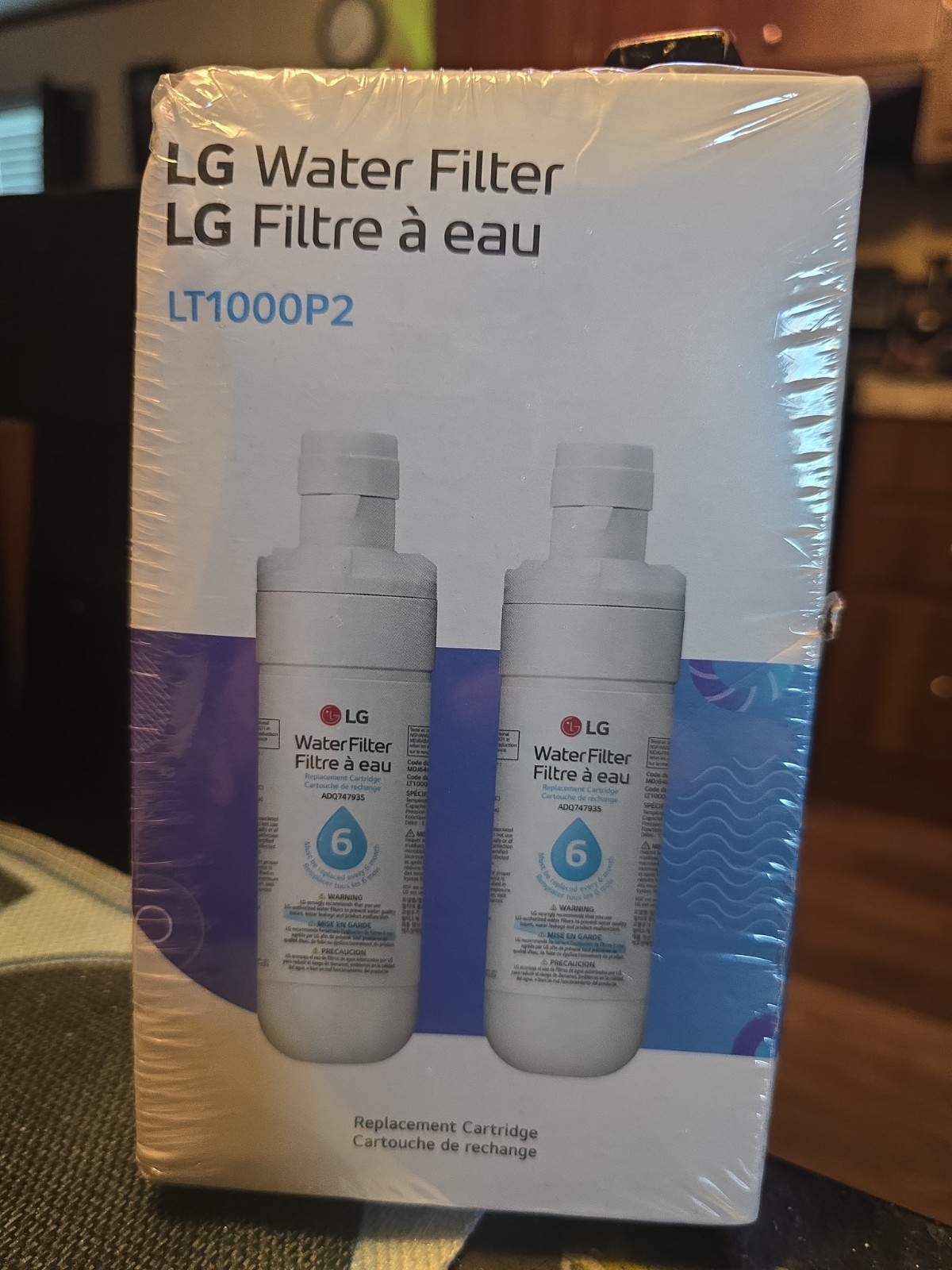 2Pk LG Refrigerator Water Filter LT1000P2 Replacement Cartridge Genuine OEM