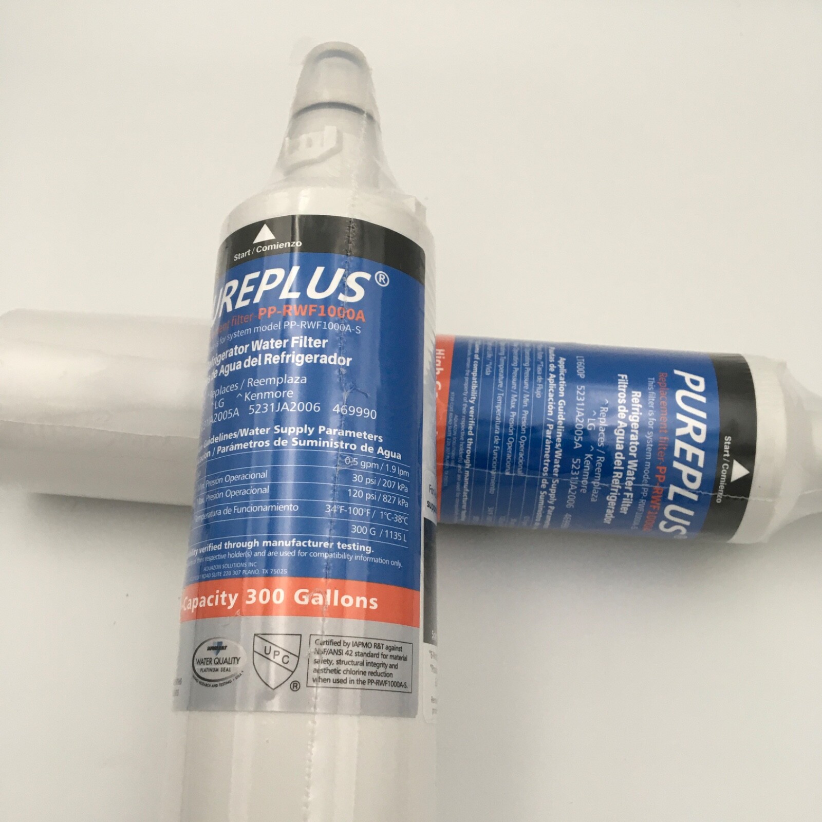 NEW Pureplus Refrigerator Replacement Filter 2 EA PP-RWF1000A-S / LT600P /469990