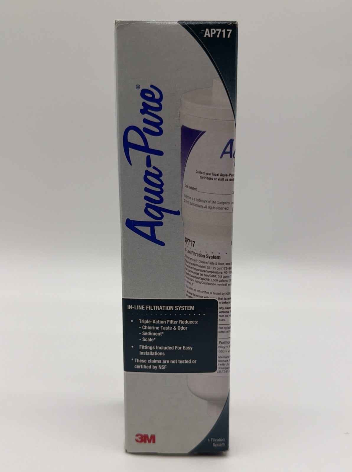 Aqua-Pure AP717 In-Line Water Filter, Chlorine, Sediment Removal, 1,500 gal