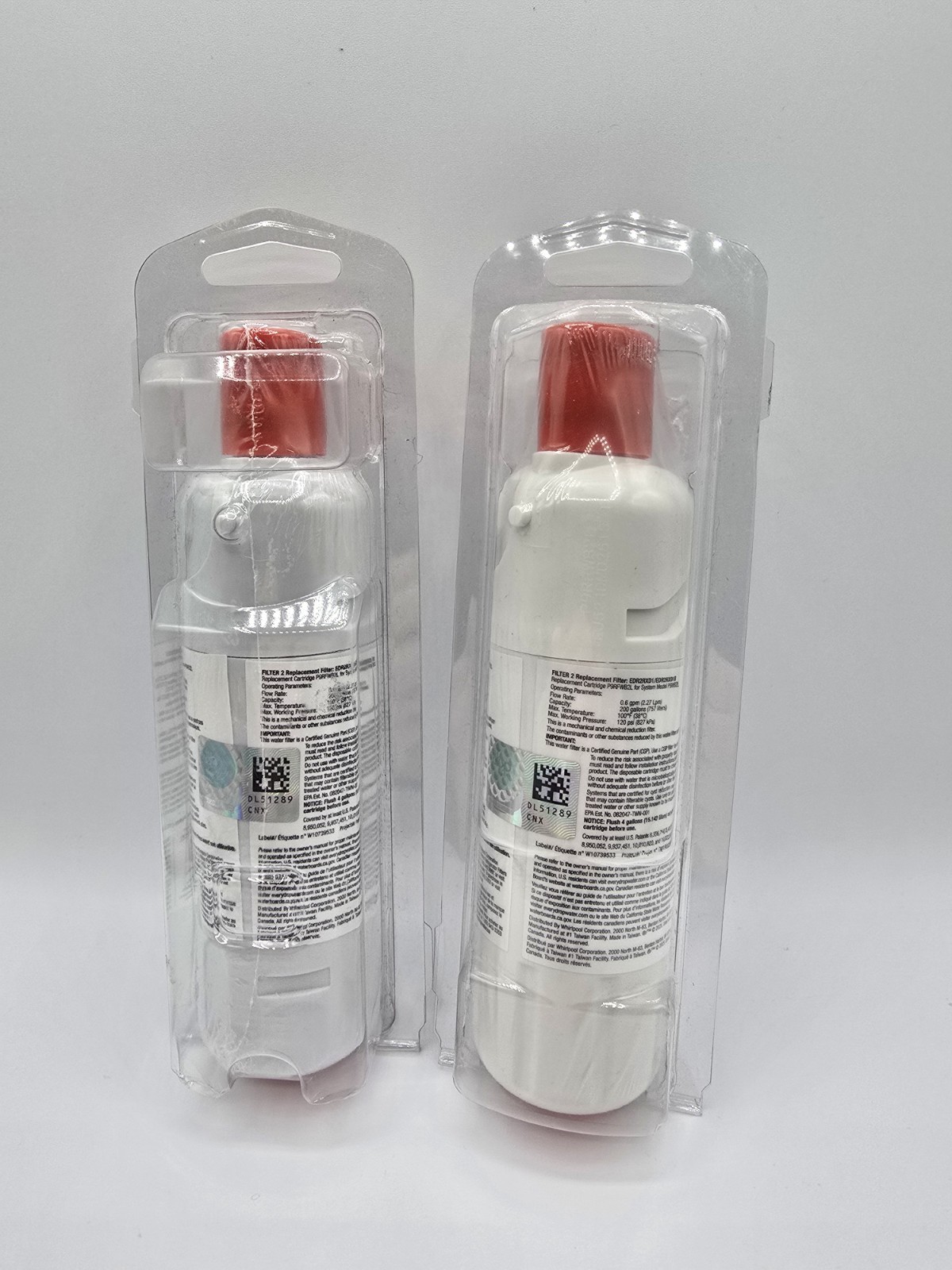 2 Pack Refrigerator filter everyday ice & water 2P #EDR2RXD1
