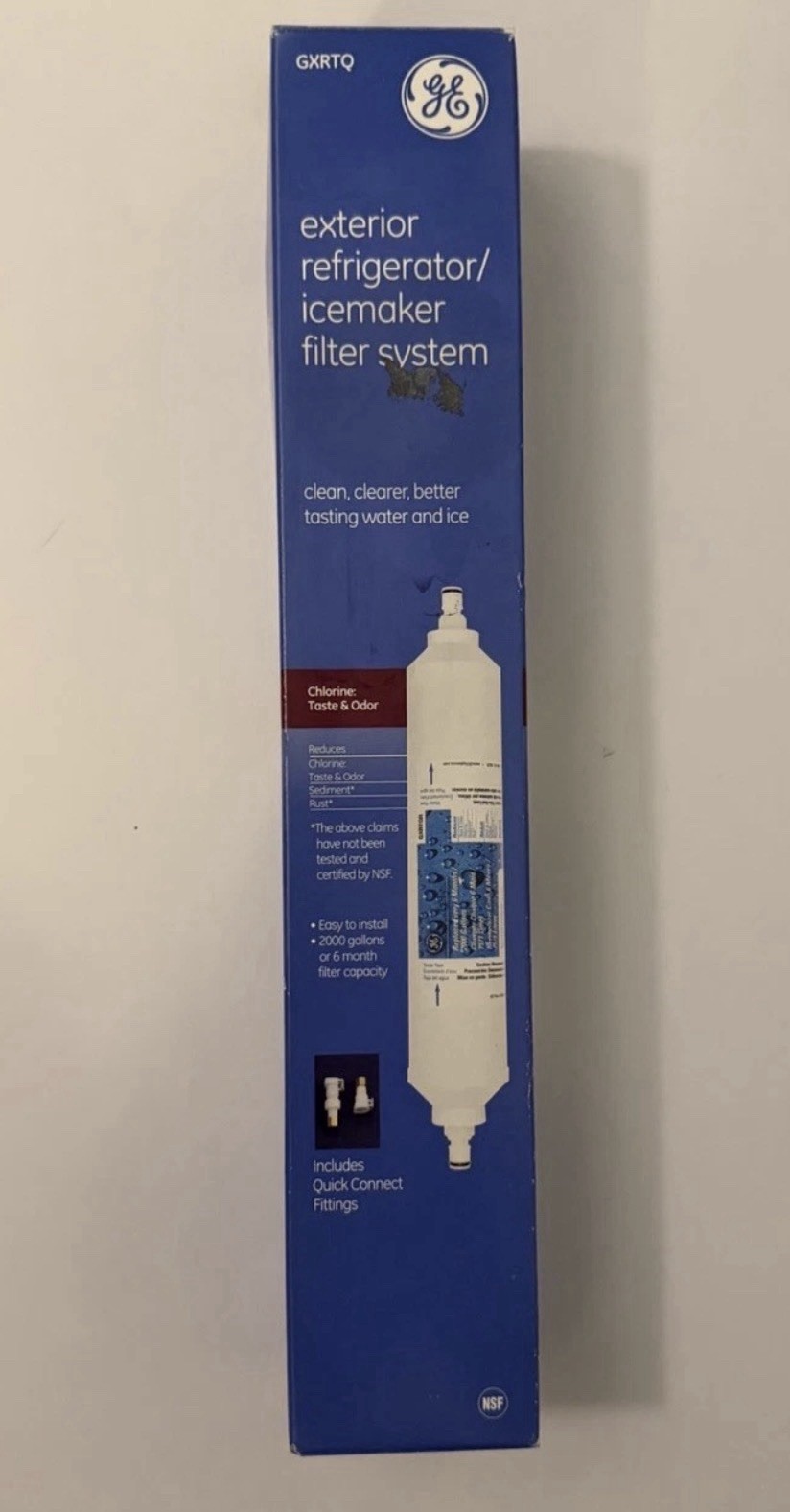 Genuine GE SmartWater GXRTQ Refrigerator Icemaker Filter System Clean Water NEW