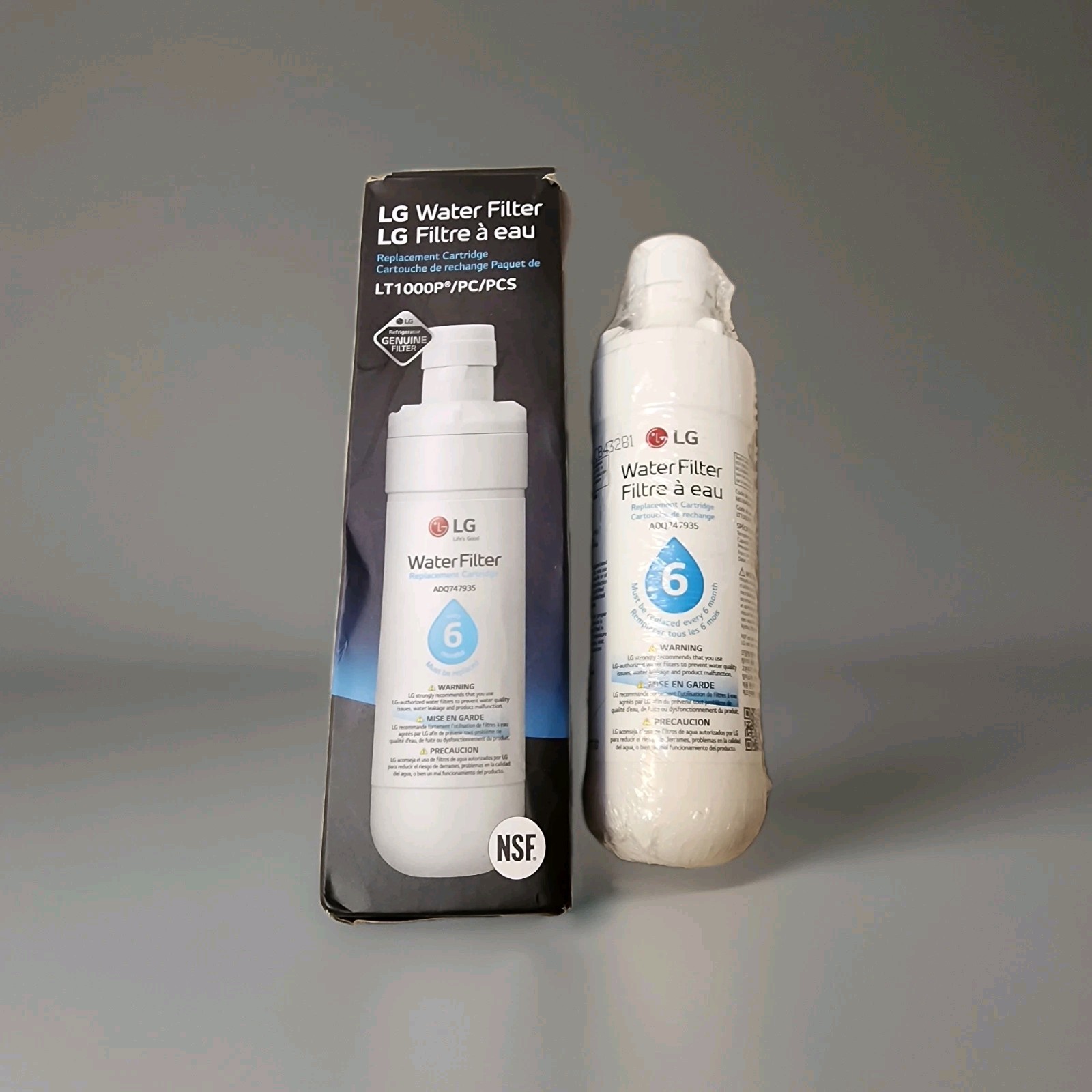 LG Water Filter LG LT1000P PN: ADQ747935 (6mth)