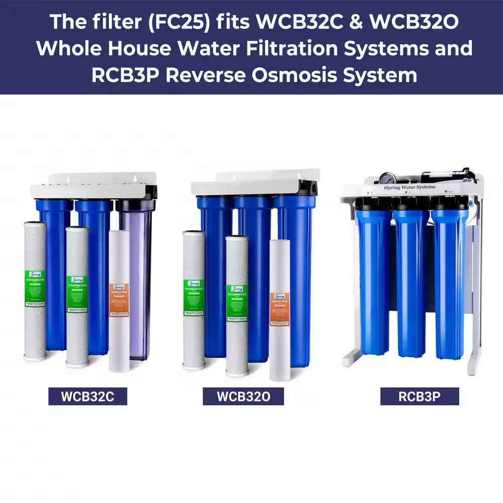High Capacity 20 In. X 2.5 In. Water Filter Replacement Cartridges Fine Sedim…