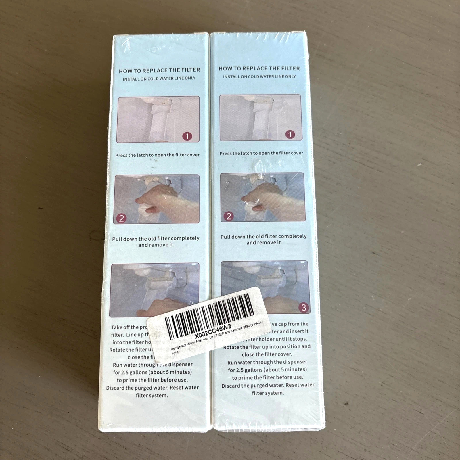 Droppic Refrigerator Replacement Filter, Pack of 2, NEW, Compatible With LG700P