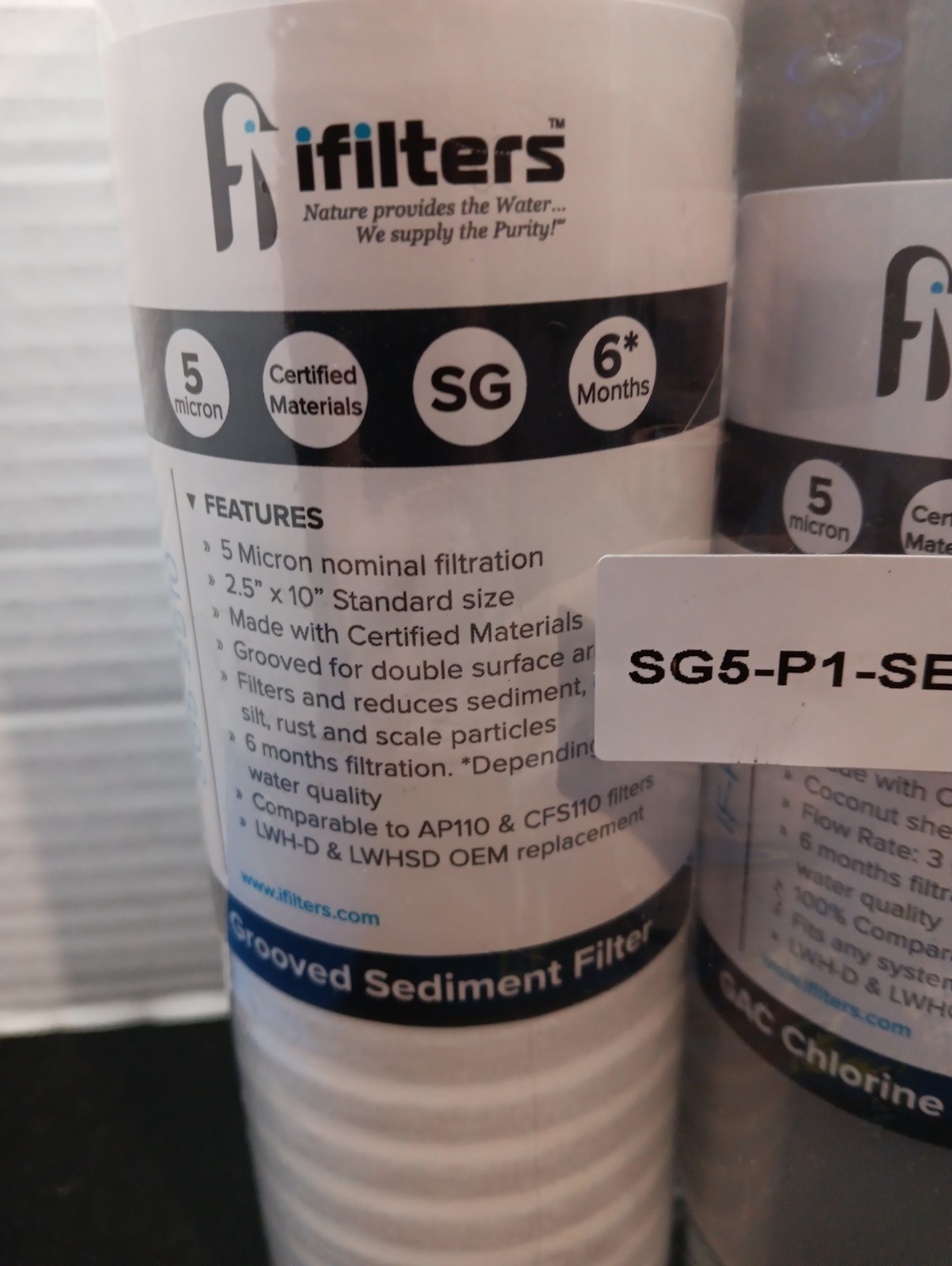 iFilters LWH-D Replacement Filter Set – Whole House 2 Stage Sediment – Rust