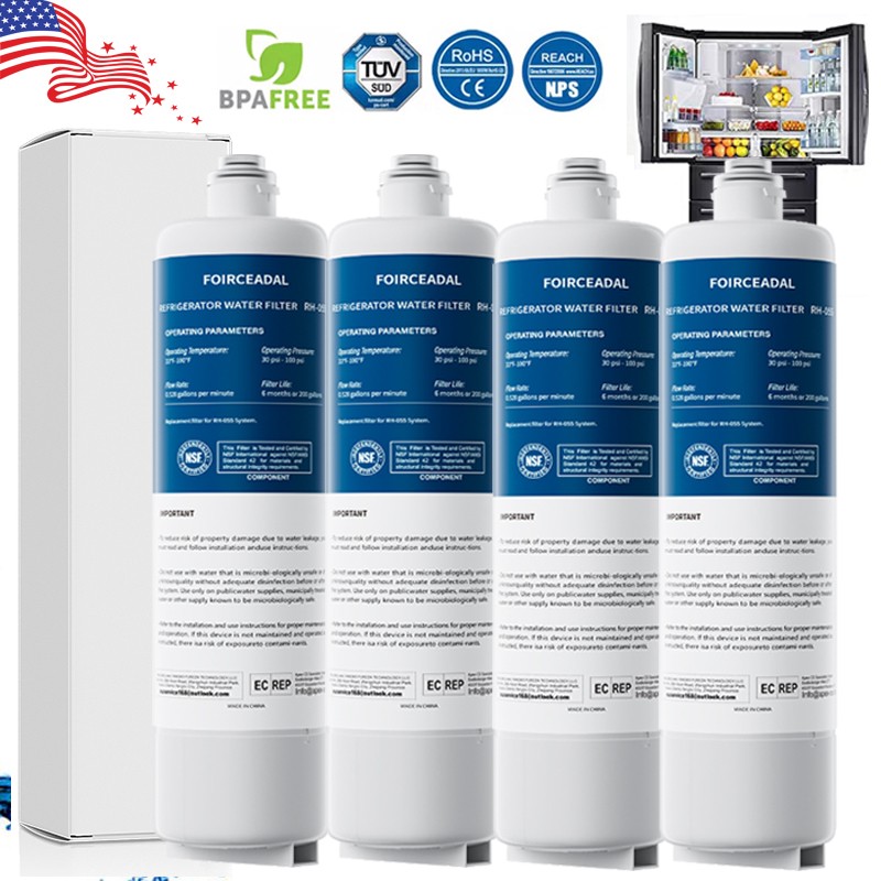 4PACK For Bosch UltraClarity Pro Water Filter BORPLFTR50, BORPLFTR55, RA450022