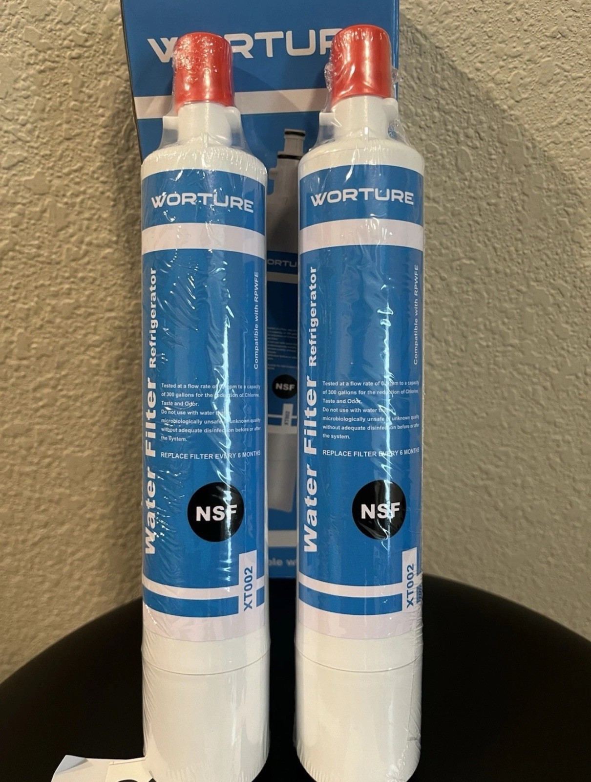 Water Filter For GE RPWFE & RPWF – (4 FILTERS TOTAL) Worture Xt002—FREE SHIPPING