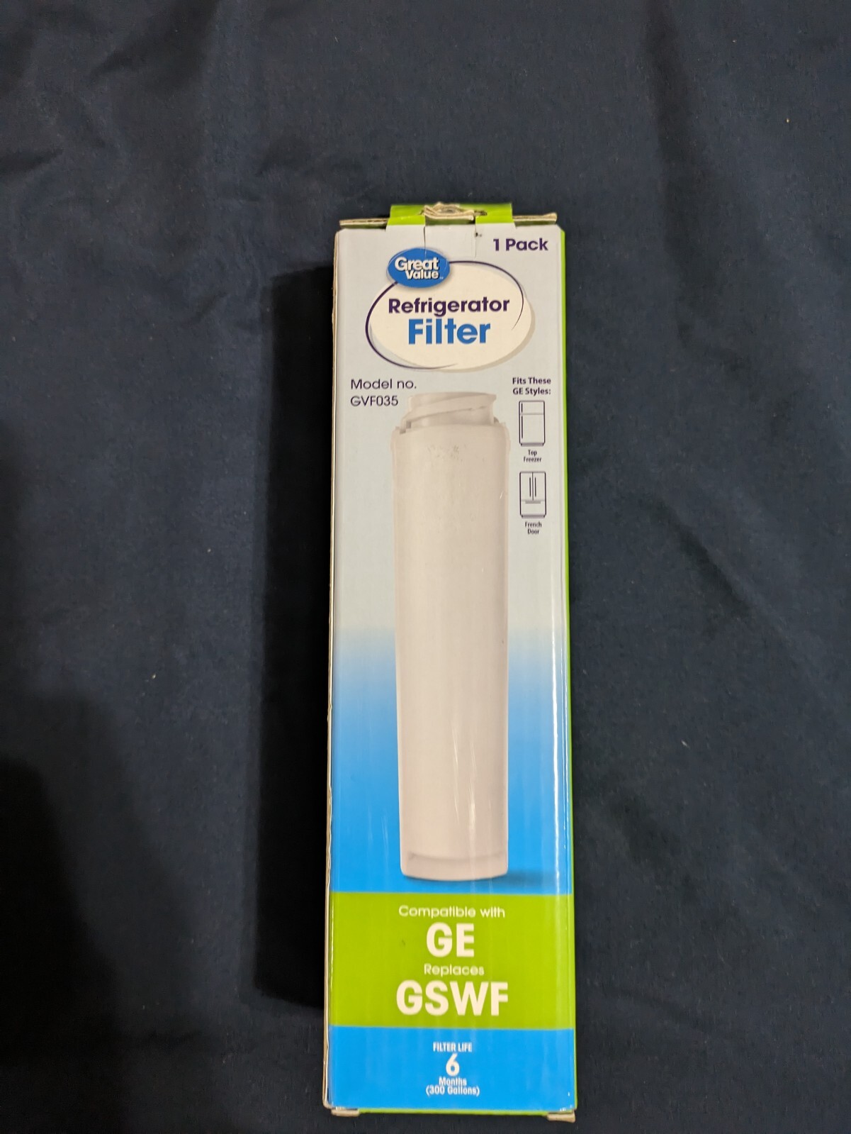 Great Value Refrigerator Replacement Water Filter for GE GSWF & Kenmore 46-9914