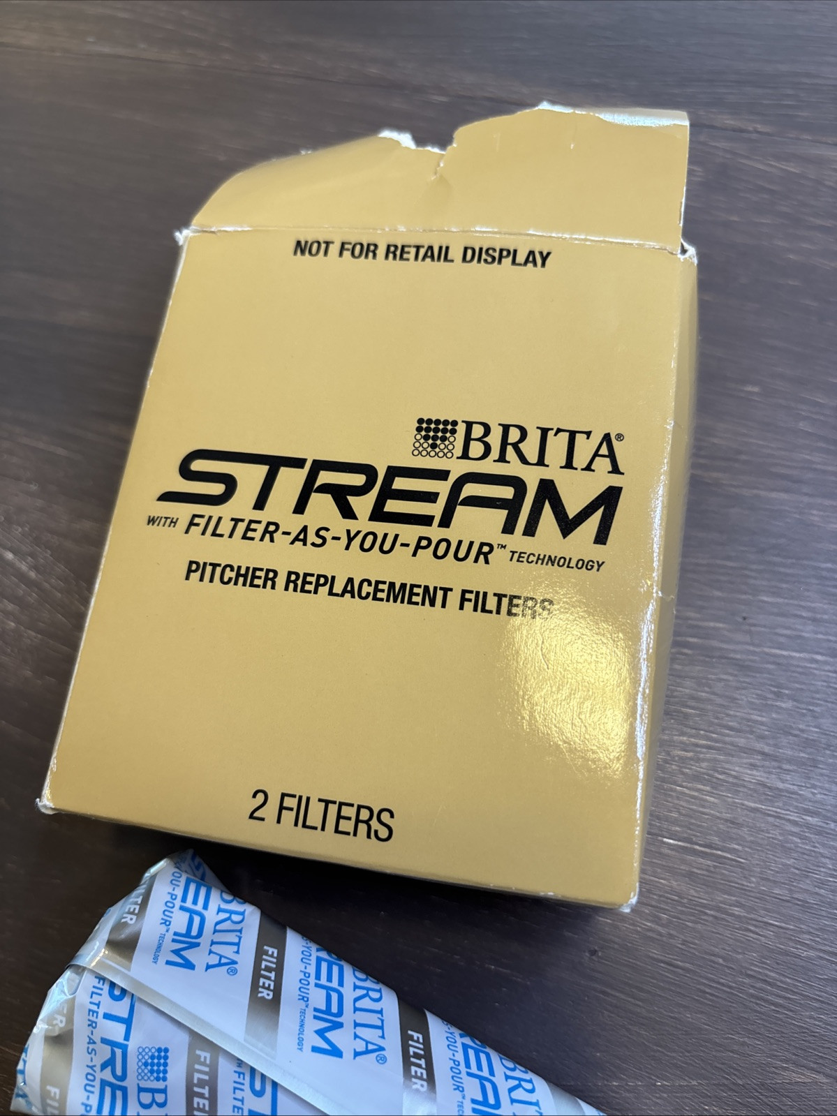 2 COUNT – Brita Stream Pitcher Replacement Water Filter with Filter-As-You-Pour
