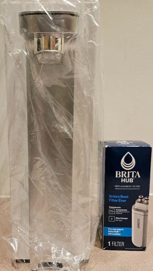 Brita Hub Instant Countertop Water Filter System Electric Dispenser With Filter