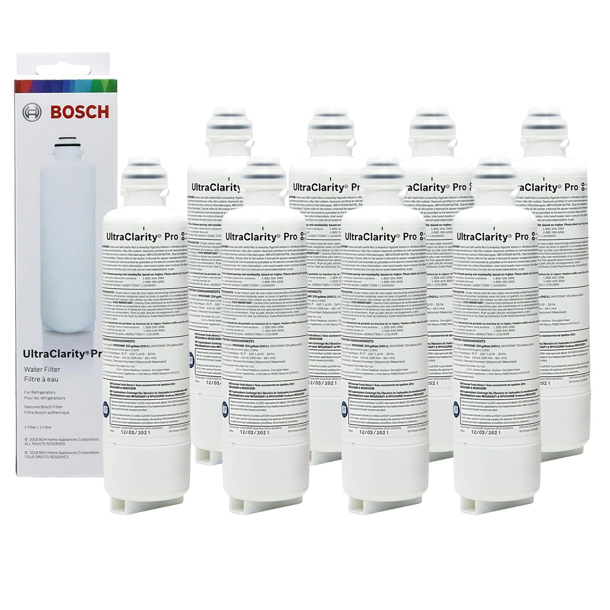 Lots Bosch Ultra Clarity Pro BORPLFTR50 Water Filter White #WFS200MF/WFS210MF