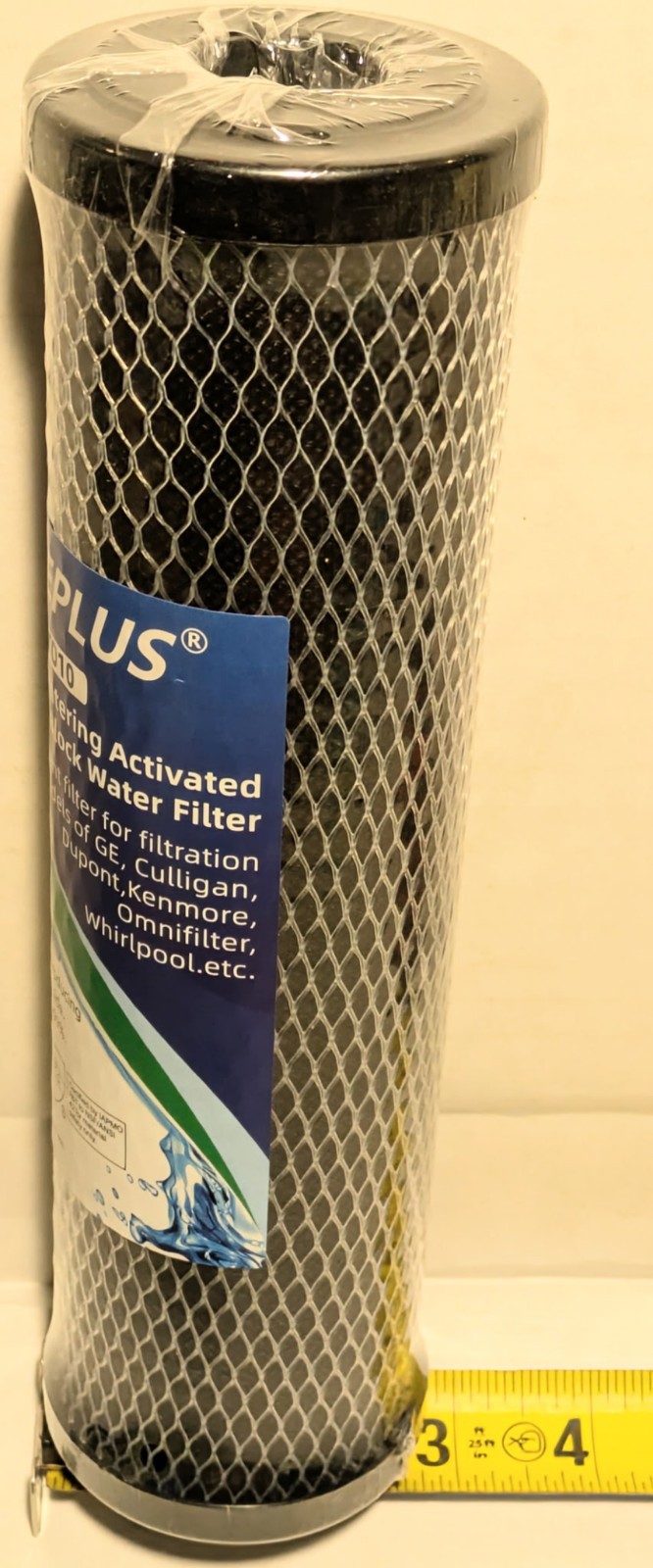 PurePlus CT010 Sintering Activated Carbon Block Water Filter 10″x2.5″ New