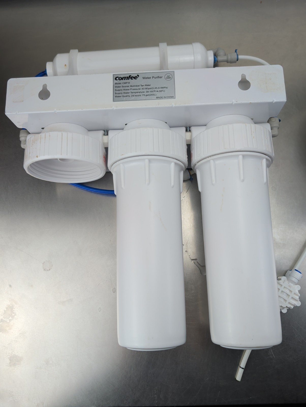 Comfee 5 stage Reverse Osmosis Water 75 GPD CMP10 Filter (Missing Stage One)