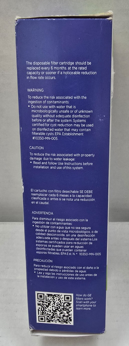 1 PACK GE MSWF refrigerator water filter replacement SmartWater filter NEW