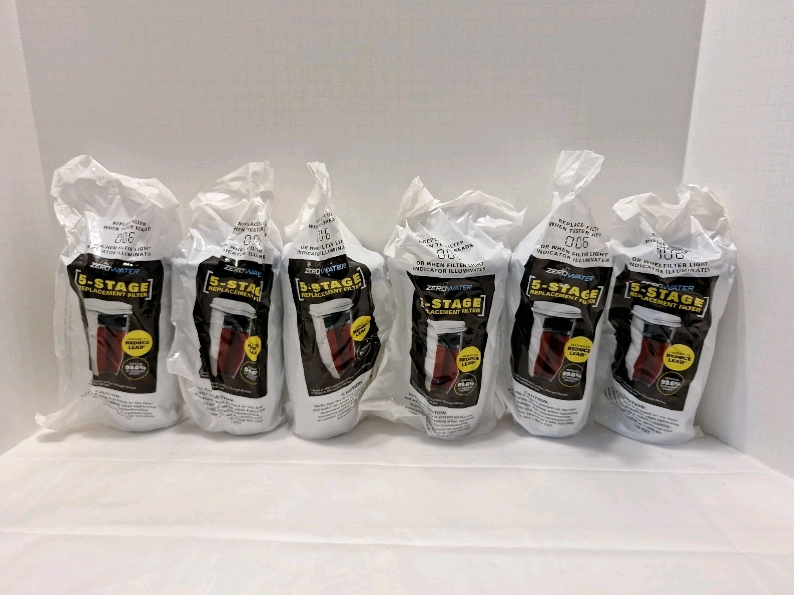 ZeroWater 5-Stage Replacement Filters lot of 6 New Sealed Read Desc See Pics