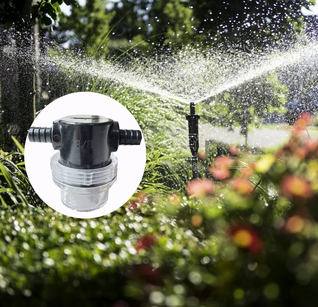 3/8 Inch Water Pump Strainer Hose Barb In-Line Strainer Twist-On Sprayer Filter