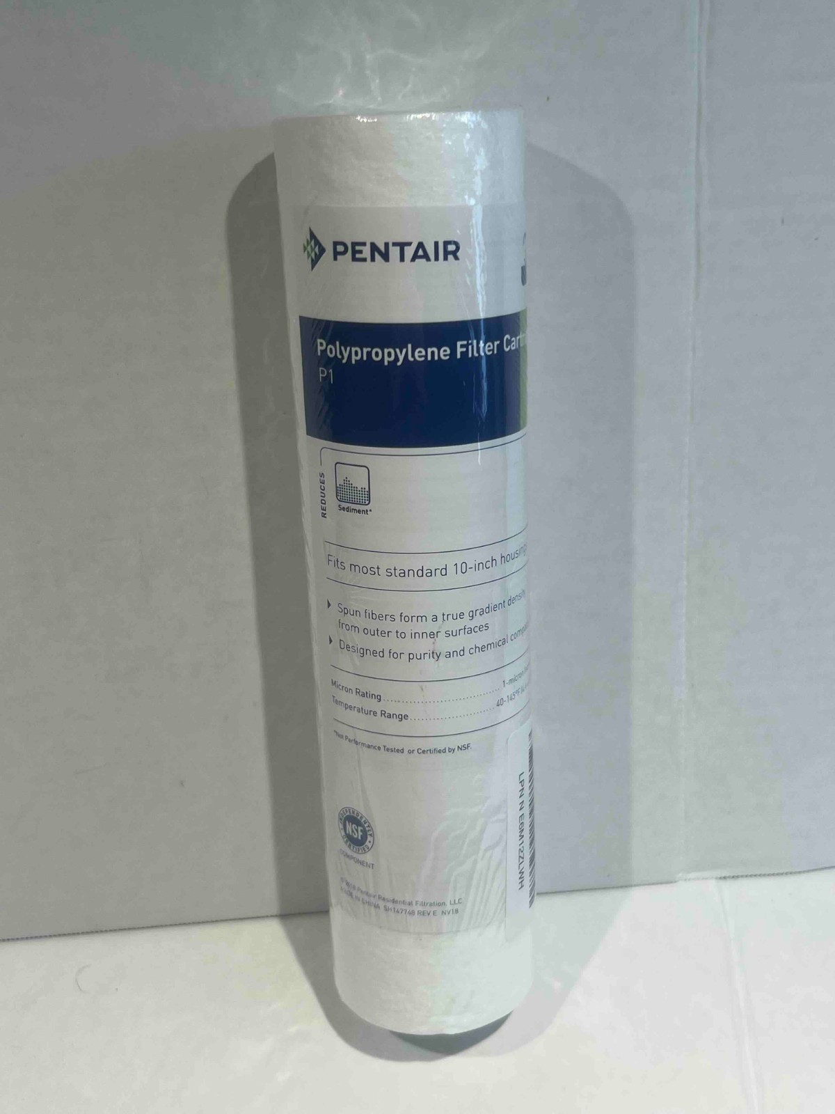 Pentair P1 Polypropylene Filter Cartridge 1 Micron 10-Inch Sediment Filter