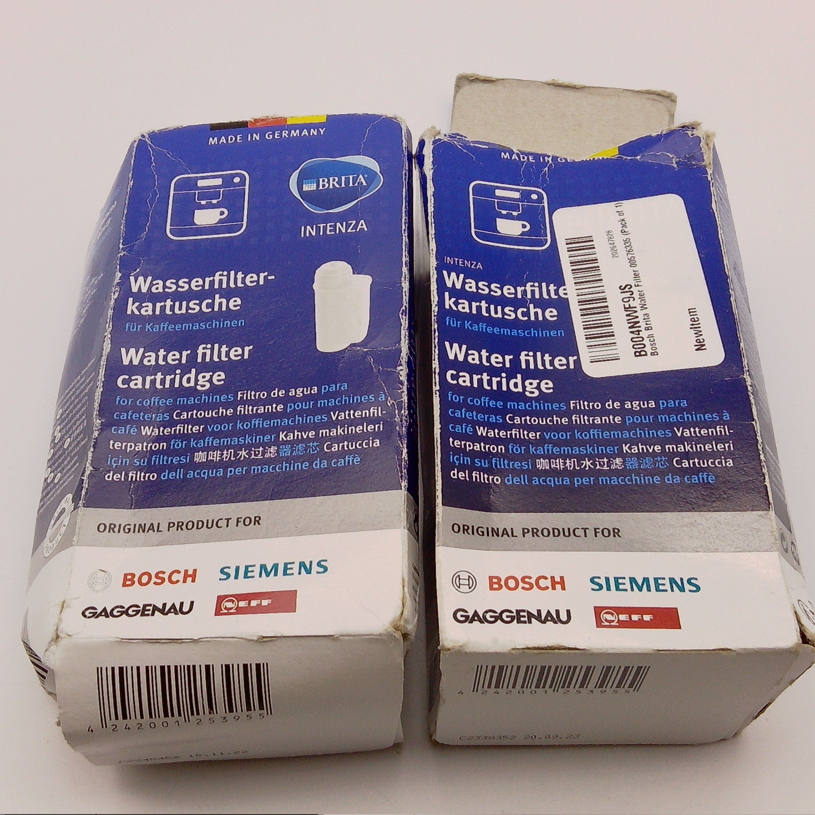 2 PK Genuine Brita Intenza Water Filter Siemens Bosch Neff Gaggenau TZ70003