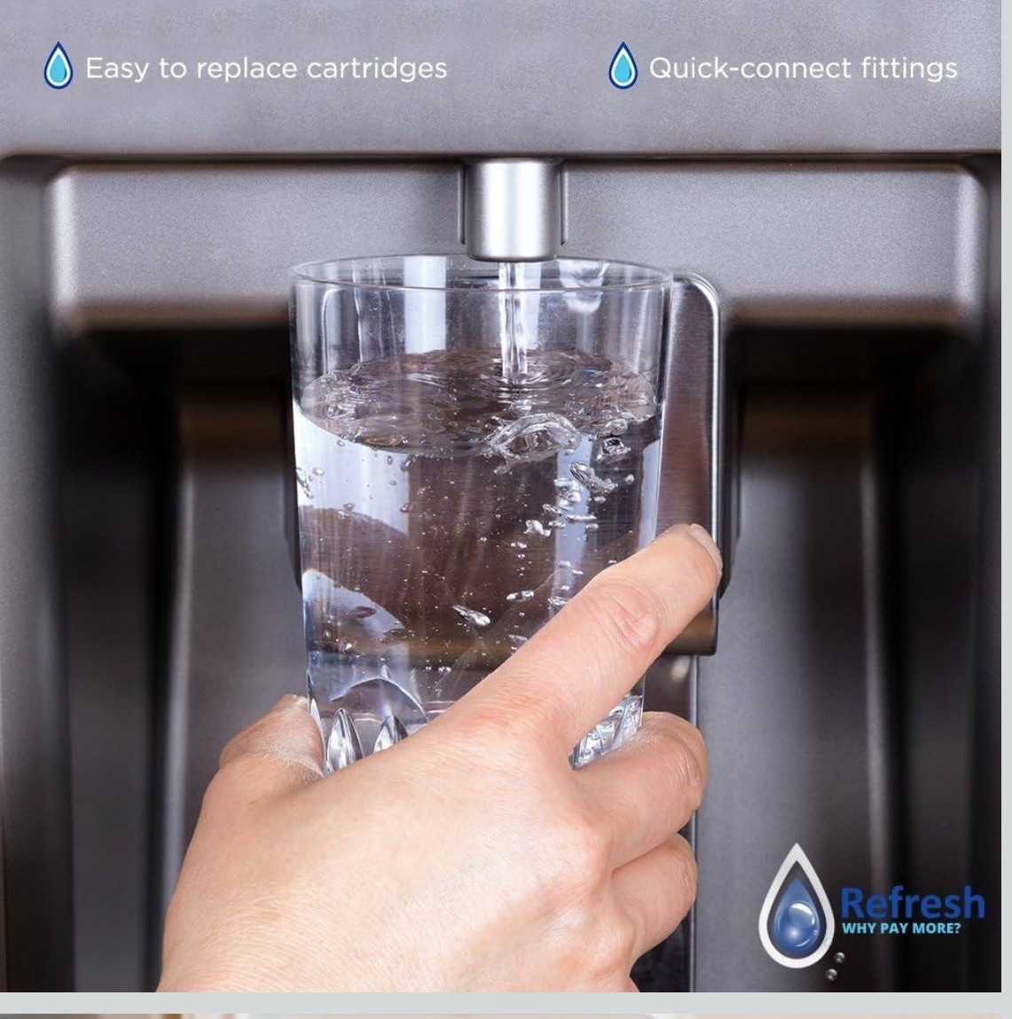 REFRESH R-9990 Water Filter 2-Pack Fits LG LT600P & 5231JA2006A Refrigerators